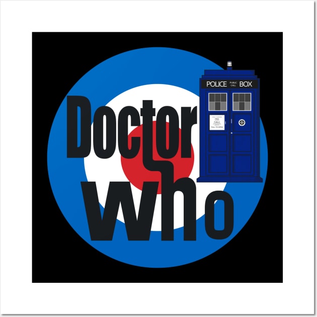 Doctor Who! (Black) Wall Art by Baldr_H